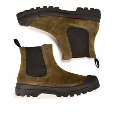 Pataugas AUTHENTIQUE C/S F4H KAKI -Mode Running Soldes 628191 BOOTS FEMME OG C S F4H KAKI 6WEB