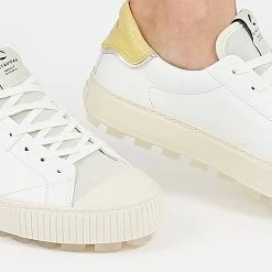 Pataugas ARAN/MIX F2H BLANC/JAUNE 19 Pataugas ARAN/MIX F2H BLANC/JAUNE -Mode Running Soldes ARANMIXF2HBLANCJAUNE2