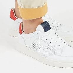 Pataugas BASALTE/N H2H BLANC/ROUGE -Mode Running Soldes BASALTNH2HBLANCROUGE2