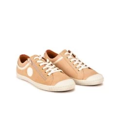 Pataugas BISK/MIX F2I BEIGE -Mode Running Soldes BASKET FEMME BISK MIX F2I BEIGE 628362 150 4