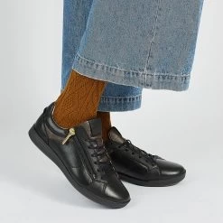 Pataugas PALME L/GL F4I NOIR -Mode Running Soldes BASKET FEMME PALME L GL F4I NOIR 6284585010173