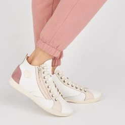 Pataugas PALME/PER F2I ROSE -Mode Running Soldes BASKET FEMME PALME PER F2I ROSE 628402 300 Porte 1