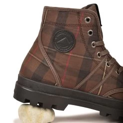 Pataugas AUTHENTIQUE MADE IN FRANCE F4G Tartan Marron -Mode Running Soldes BOOTS HOMME AUTHENTIQUE W H4G TARTAN MARRON 10