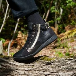 Pataugas PALME/MIX F4H NOIR/DORÉ -Mode Running Soldes F Palme F2H Noir 263b3c89 adce 4700 b3a0 84f3c78b417d