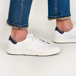 Pataugas JAYO H2G BLANC/MARINE -Mode Running Soldes JAYO H2G BLANC MARINE WEB